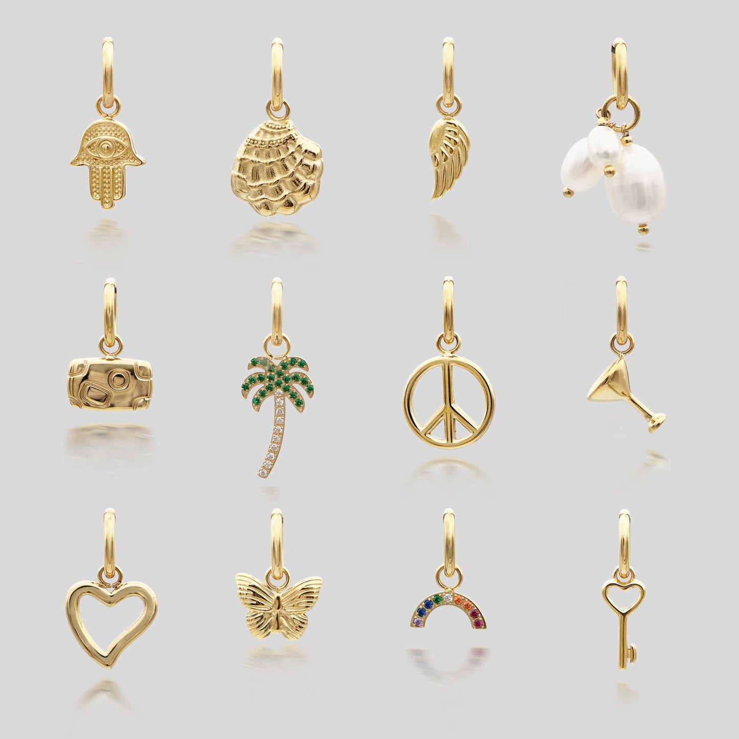 Tropical Gold Charm Necklace
