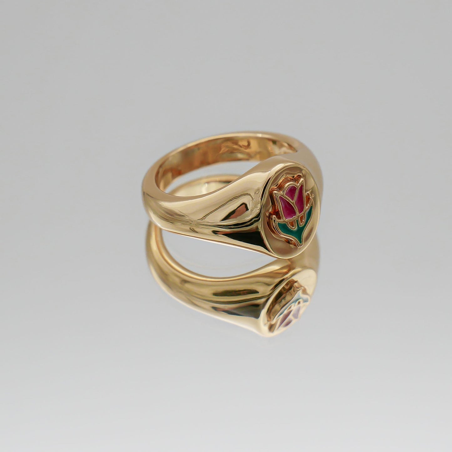 Tulip Signet Ring