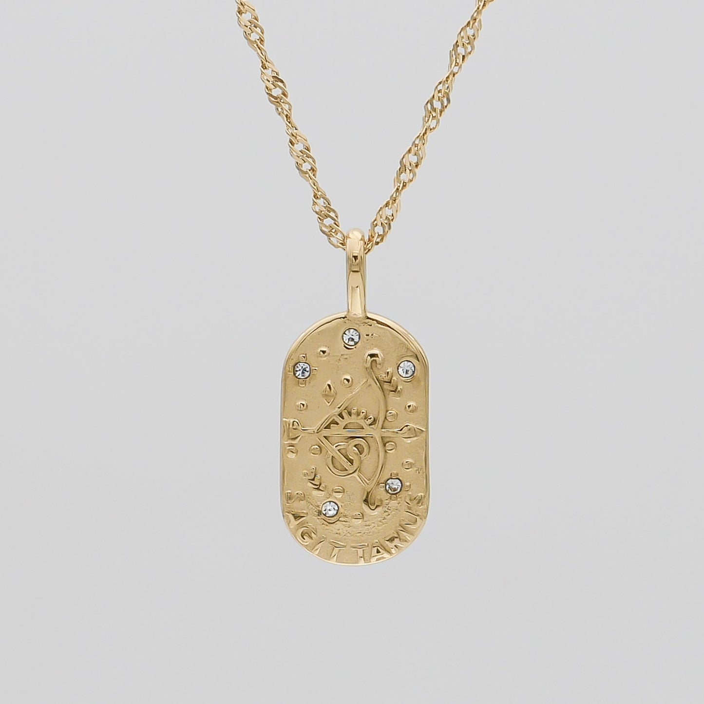 Zodiac Tarot Card Necklace