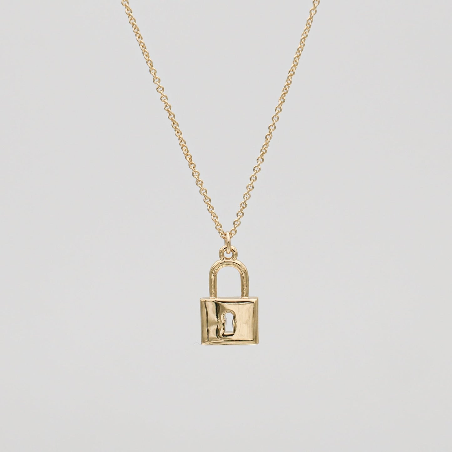 Sarai CZ Lock Necklace