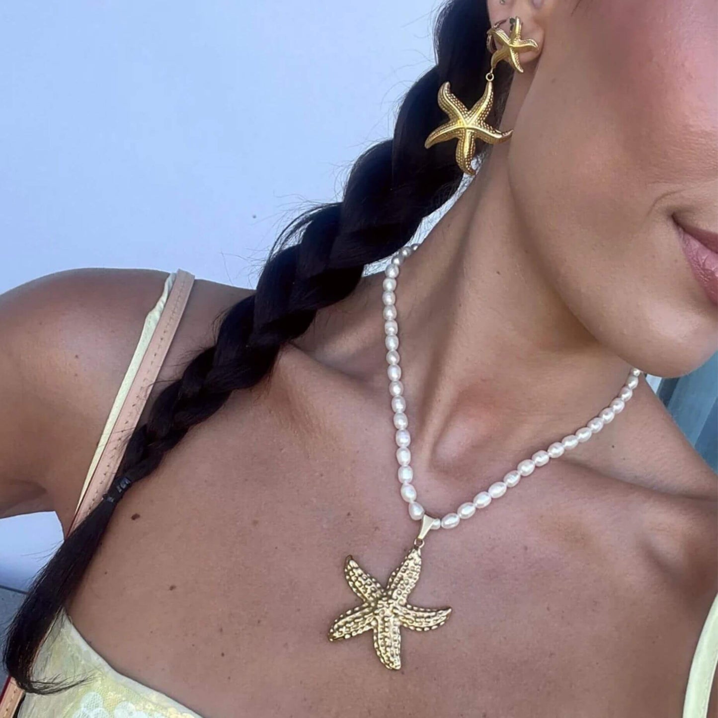 Mira Starfish Drop Earrings