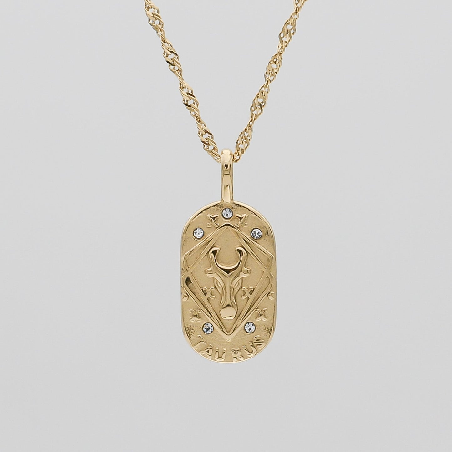 Zodiac Tarot Card Necklace