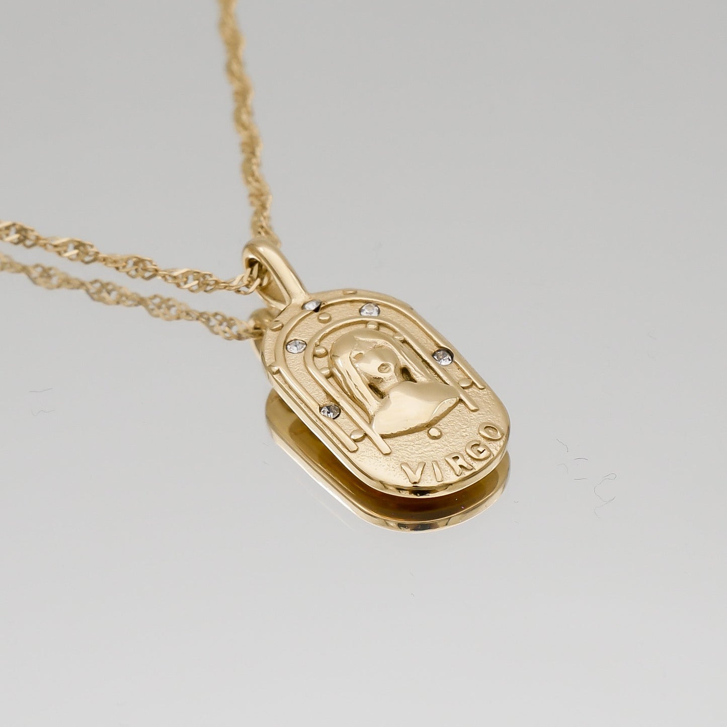 Zodiac Tarot Card Necklace