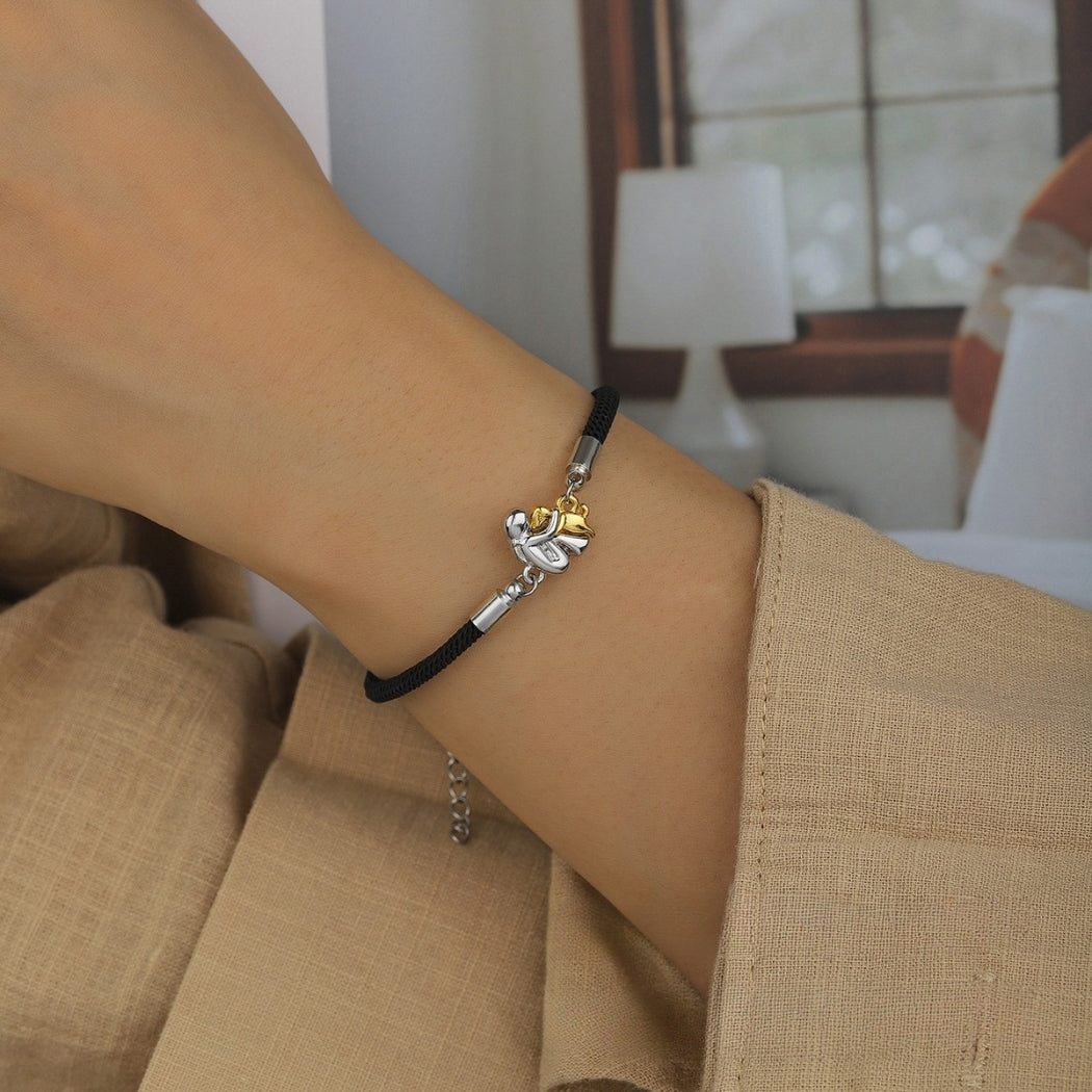 Elisa - Bracciale con cordino e icona cane