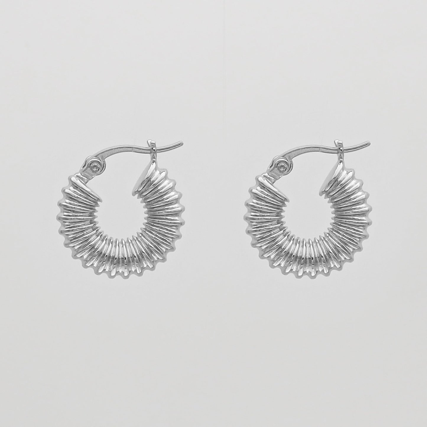 Zuri Ridge Hoop Earrings