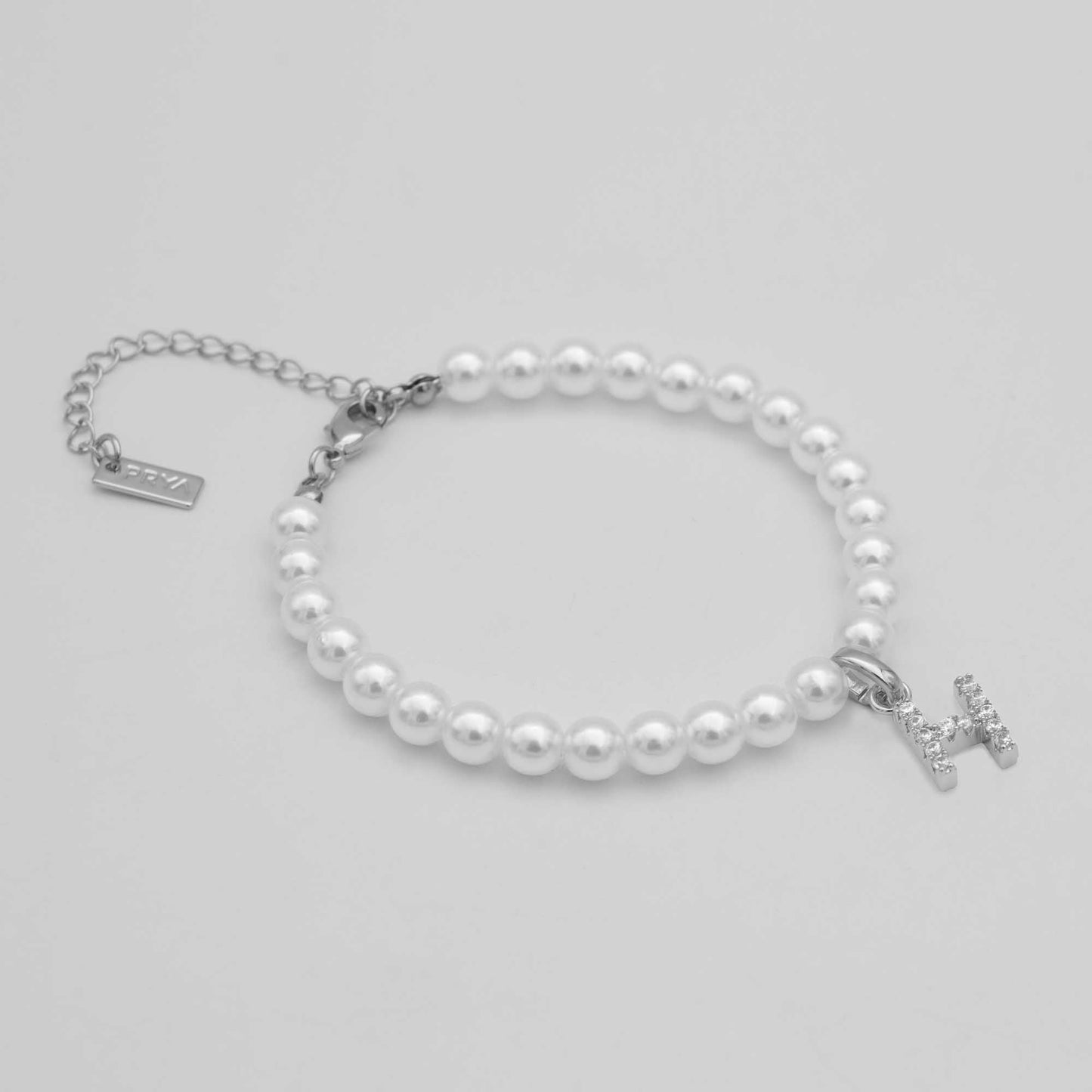 Classic Pearl Initial Anklet