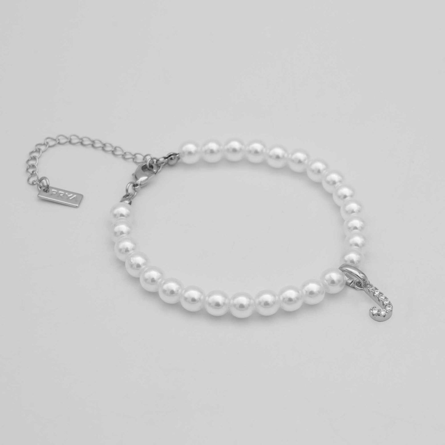 Classic Pearl Initial Anklet