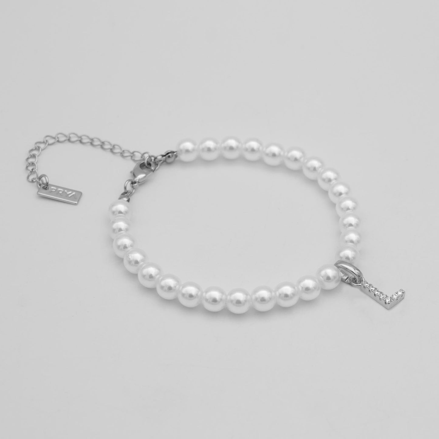 Classic Pearl Initial Anklet