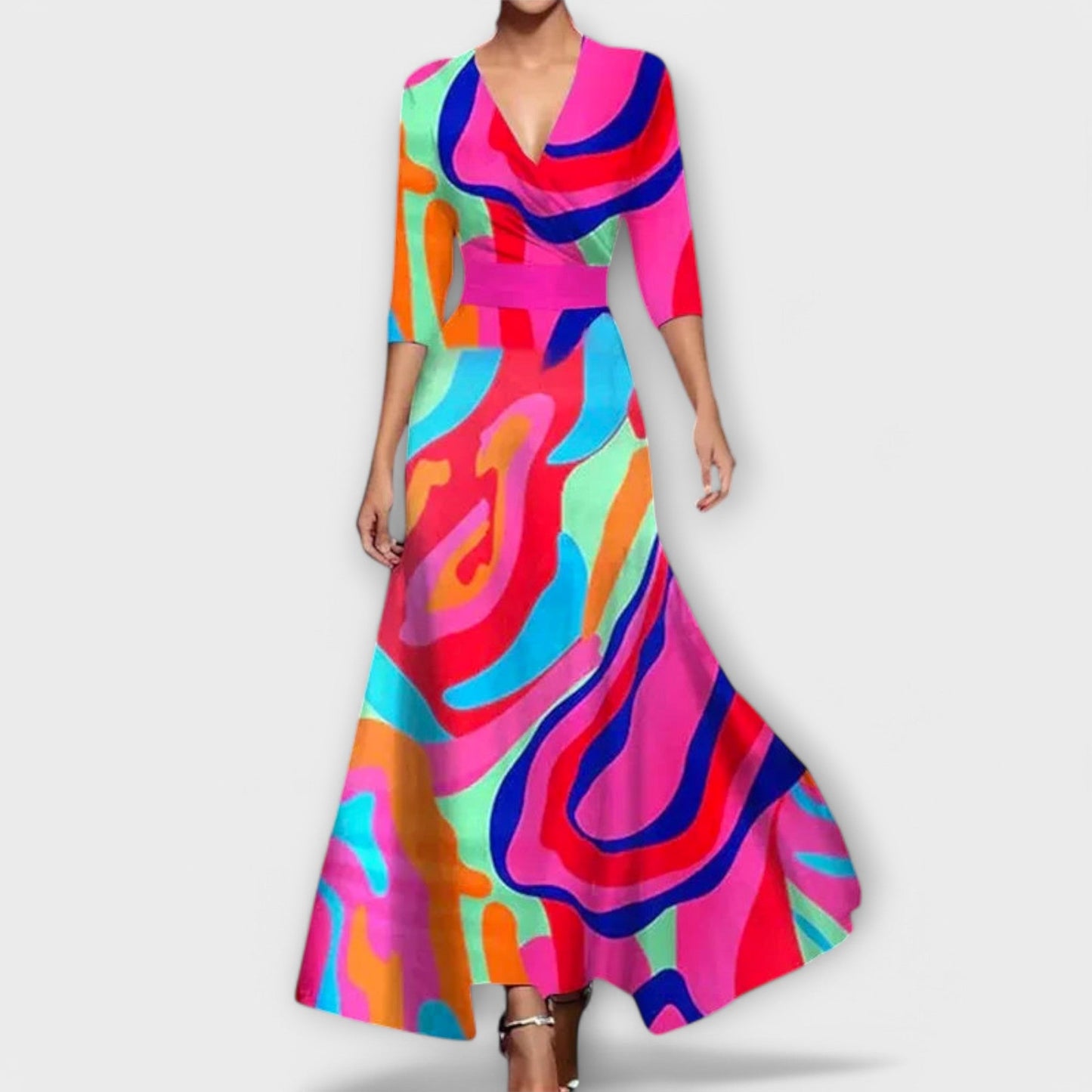Alma ™️ - Abito da donna elegante con design a maniche