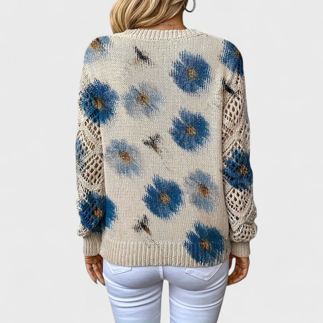 Aurélie - Maglia elegante con disegno floreale