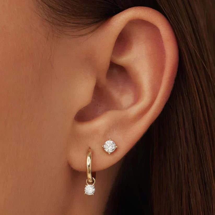 Krizalyssa | Orecchini a pendente in diamante in oro 18k