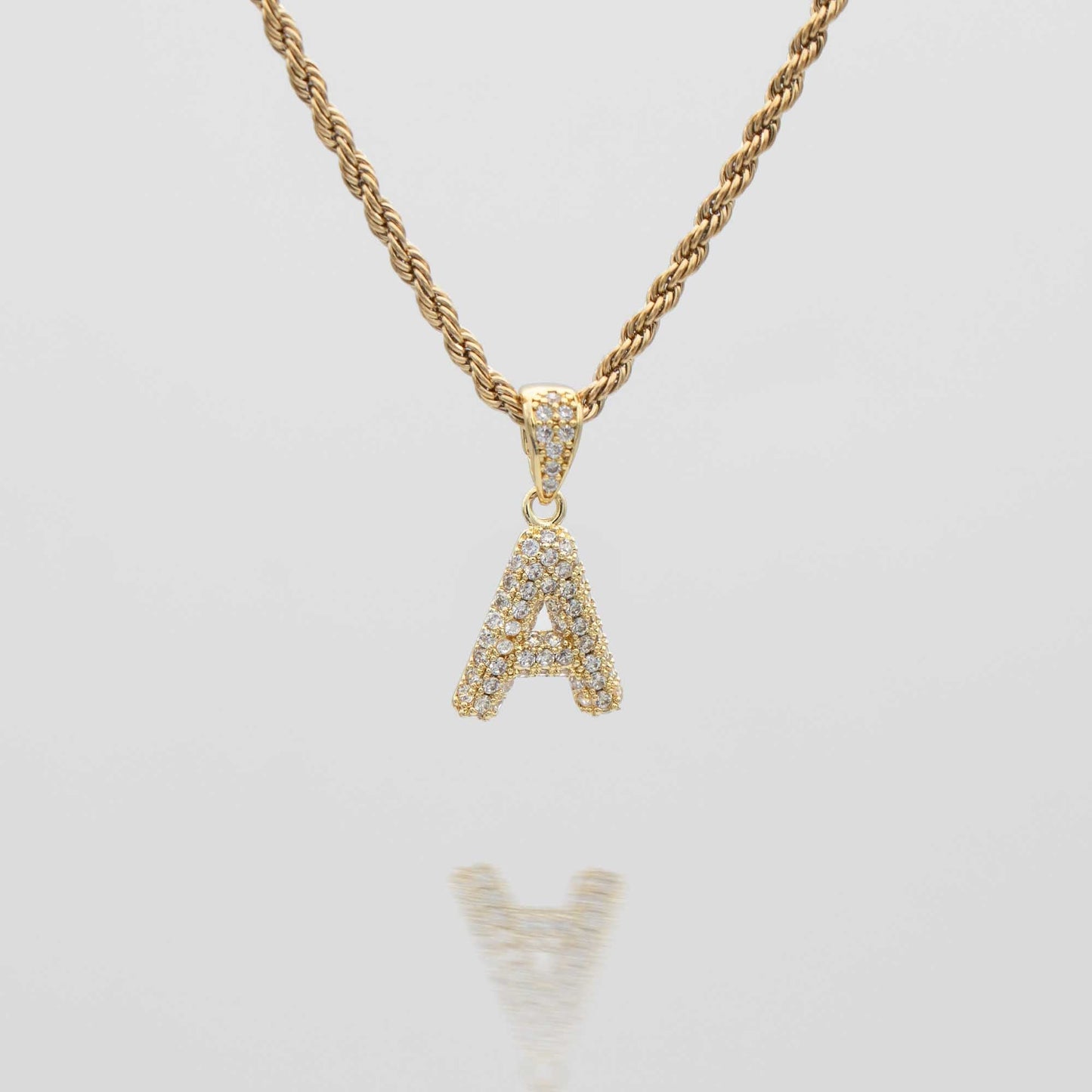 ICY Mini Bubble Initial Necklace