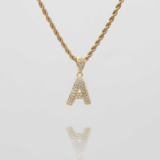 ICY Mini Bubble Initial Necklace