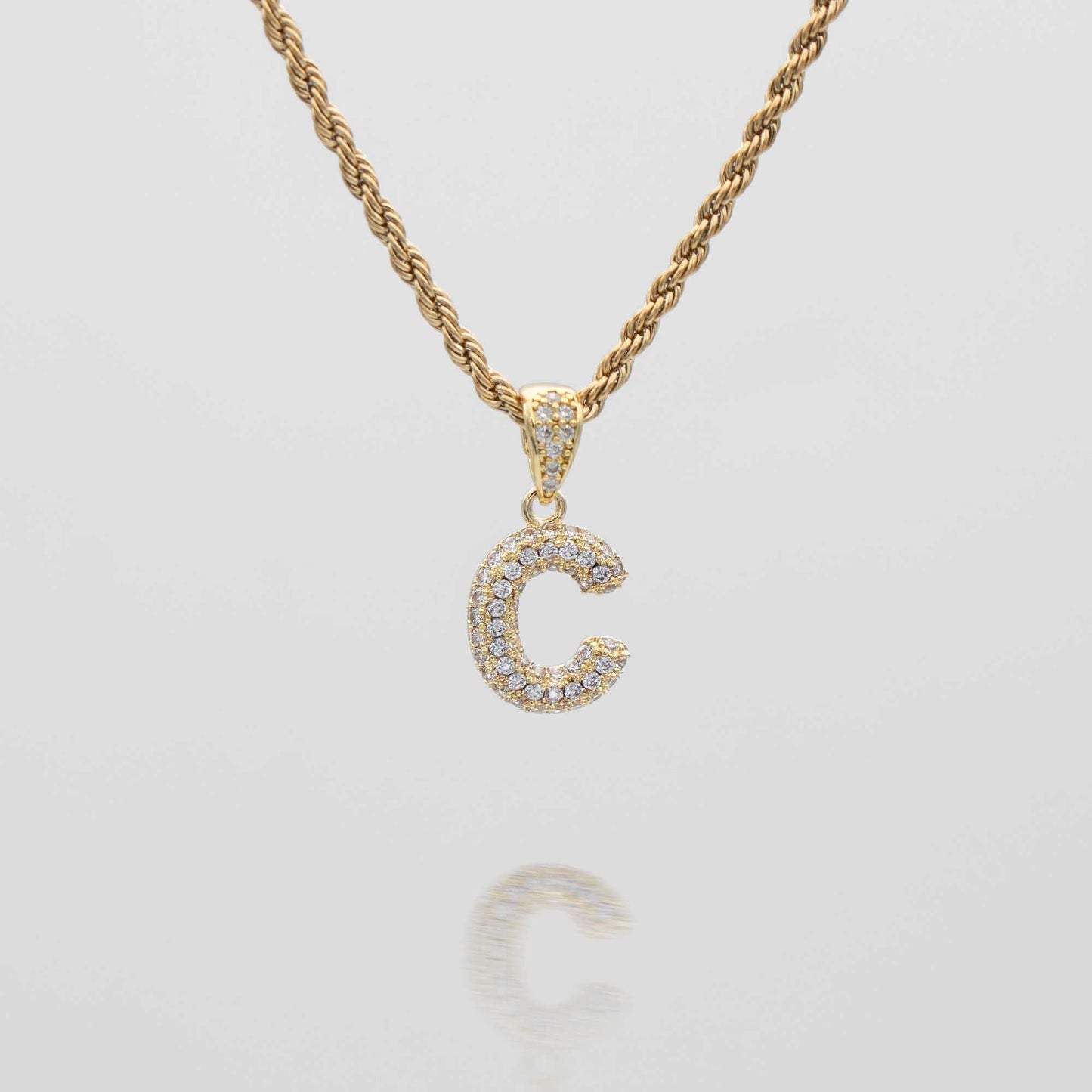 ICY Mini Bubble Initial Necklace