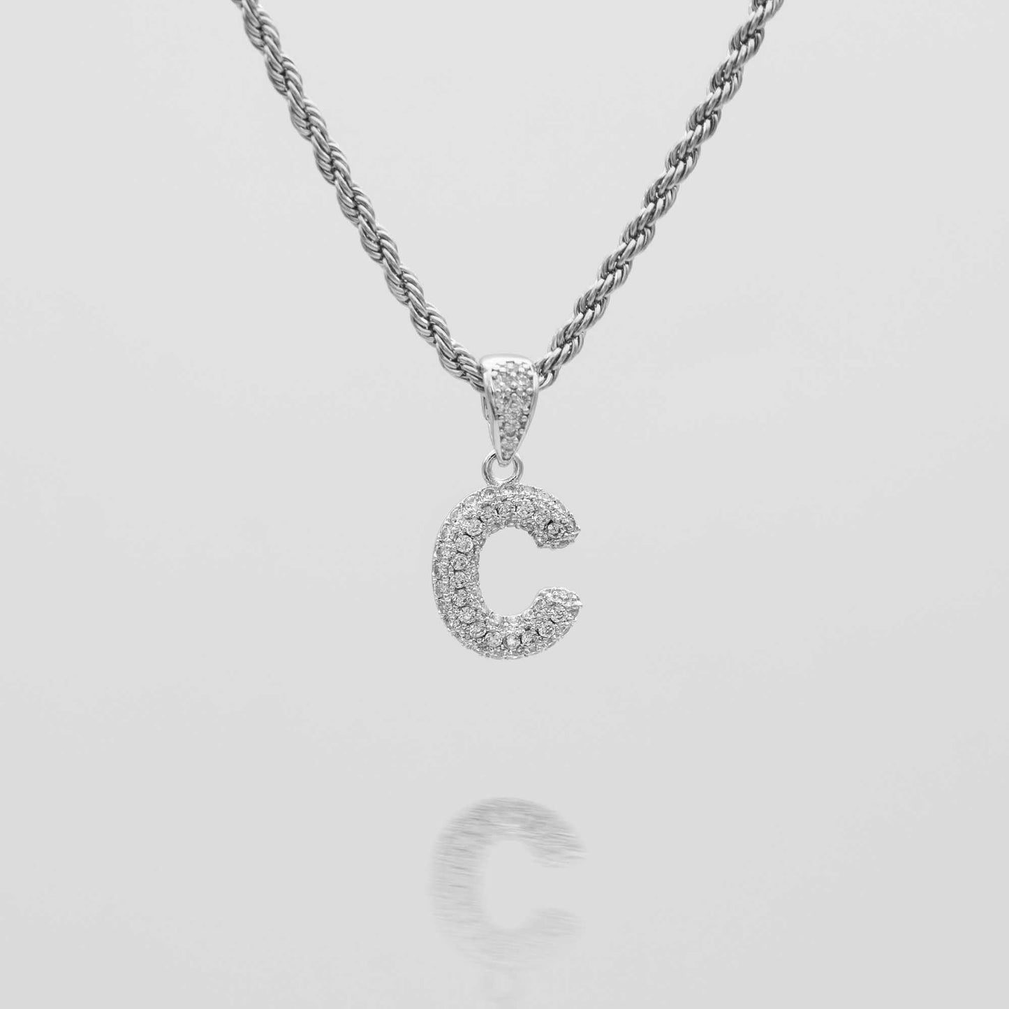 ICY Mini Bubble Initial Necklace