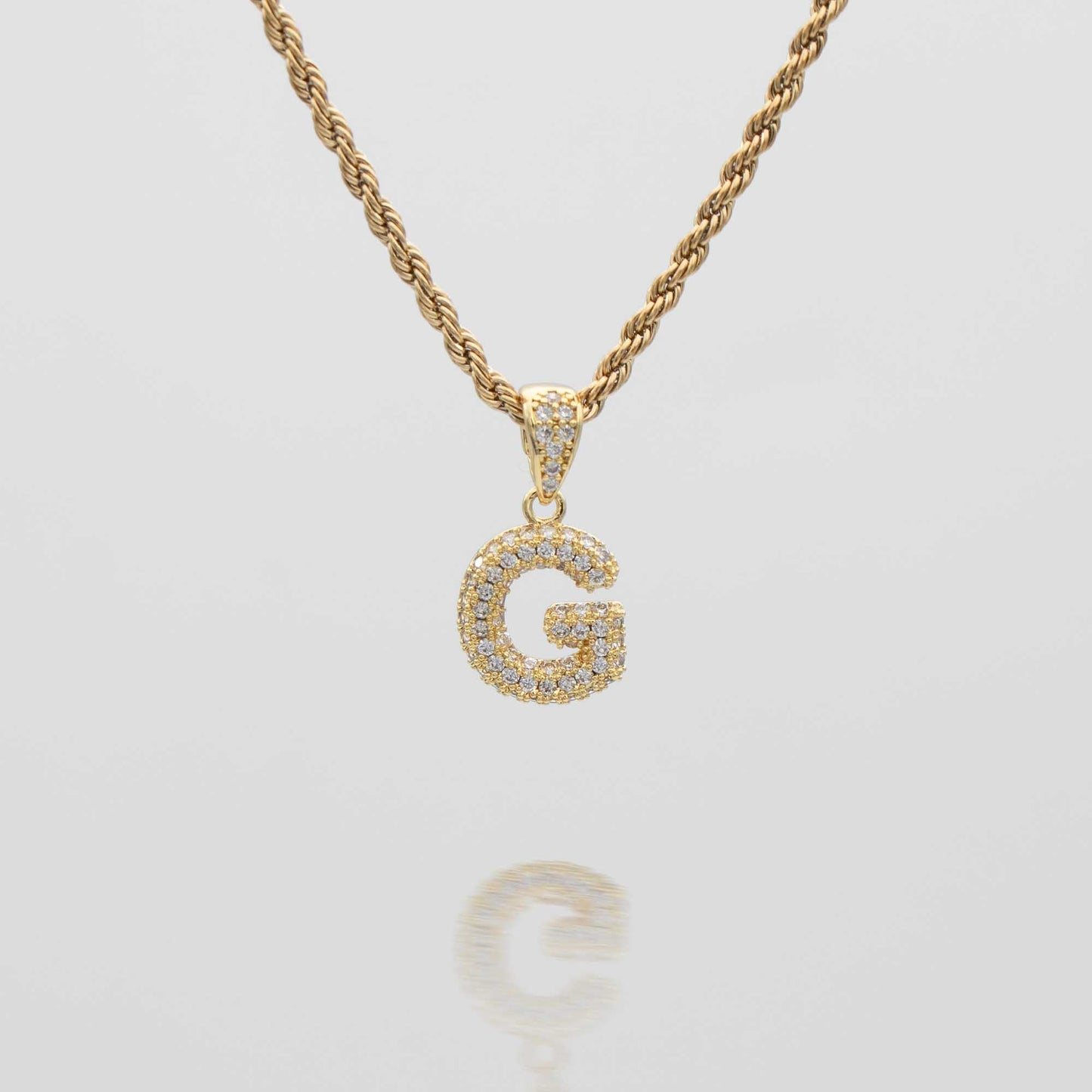 ICY Mini Bubble Initial Necklace