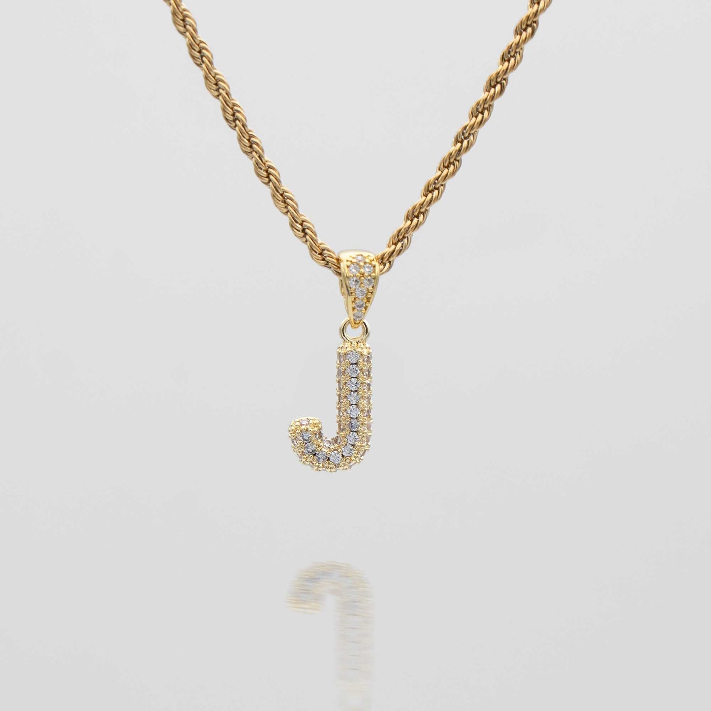 ICY Mini Bubble Initial Necklace