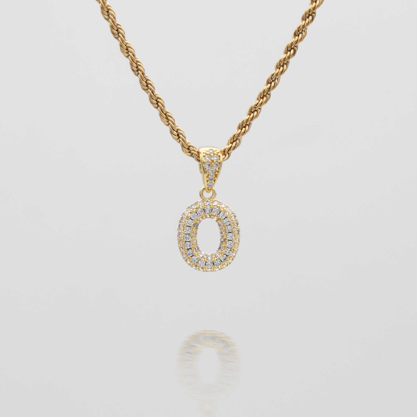 ICY Mini Bubble Initial Necklace