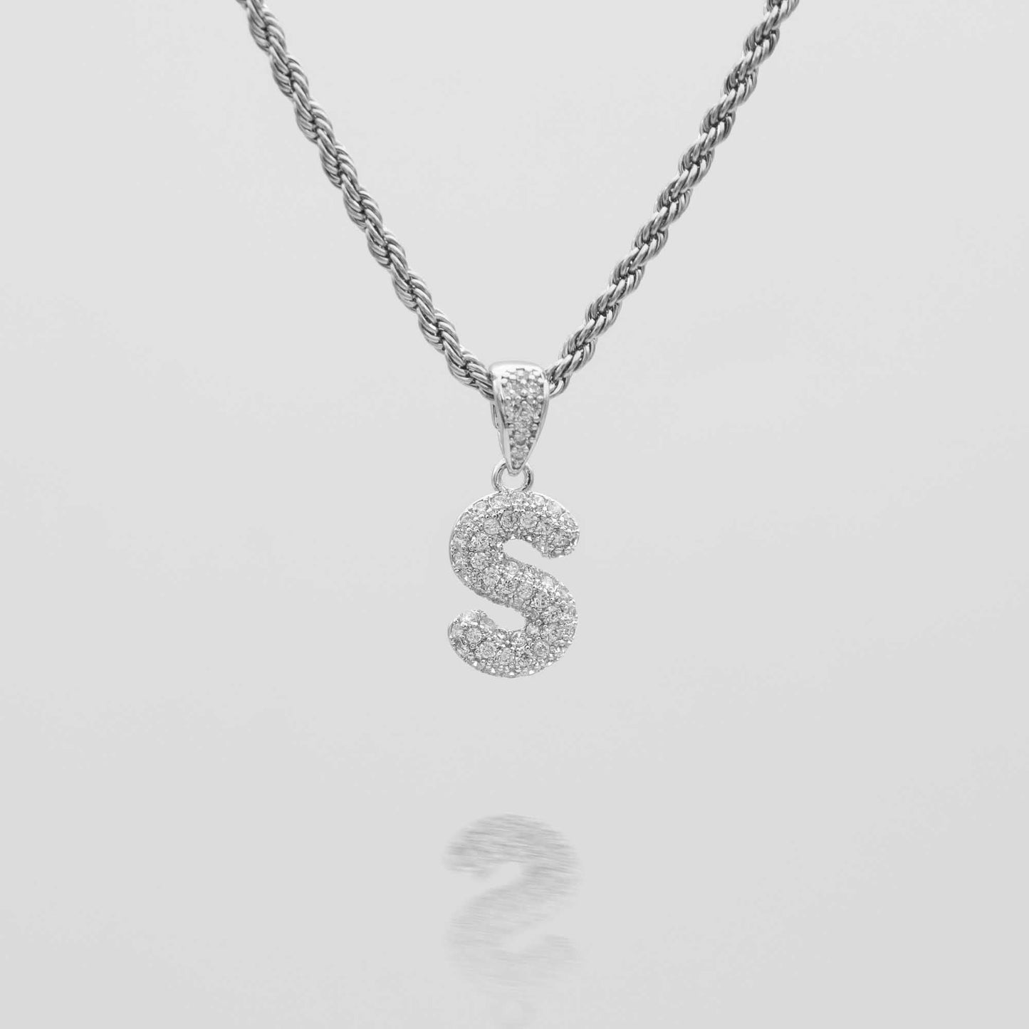 ICY Mini Bubble Initial Necklace