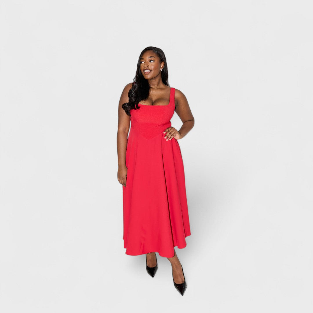 Amelia ™️ – Abito midi fluido senza tempo