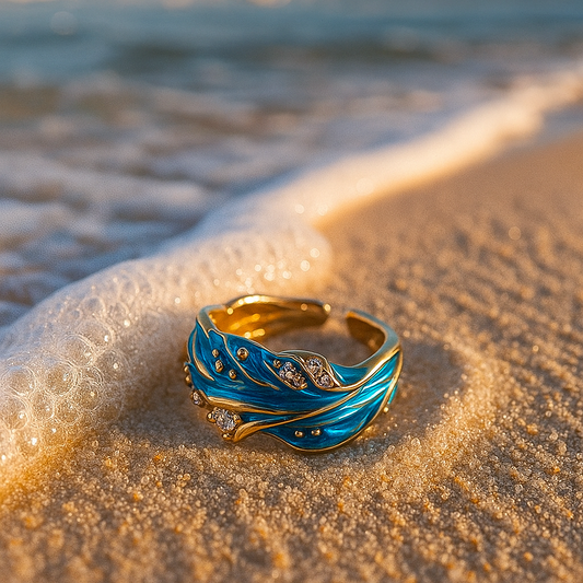 Ondine - Anello ondulato vintage