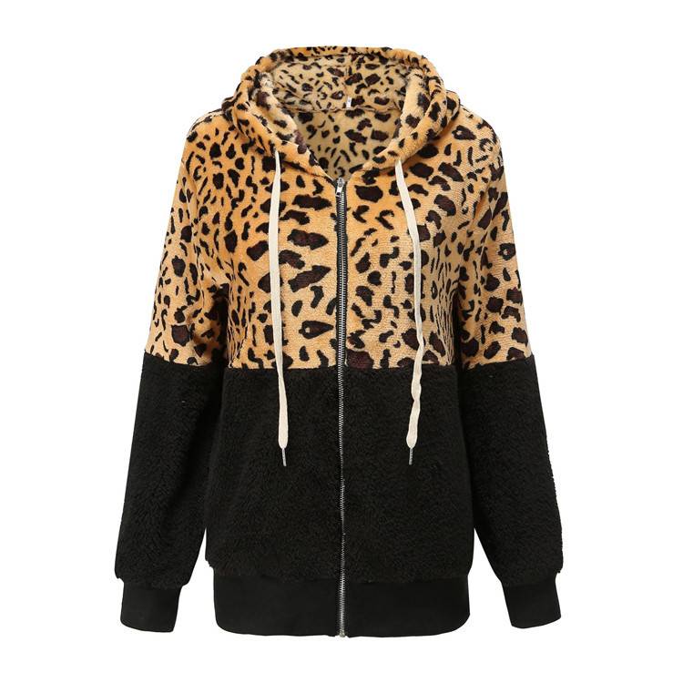 Lea - Felpa in Fleece con Design Leopardo