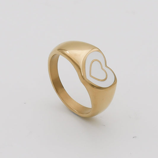Alexandra Opal Heart Ring