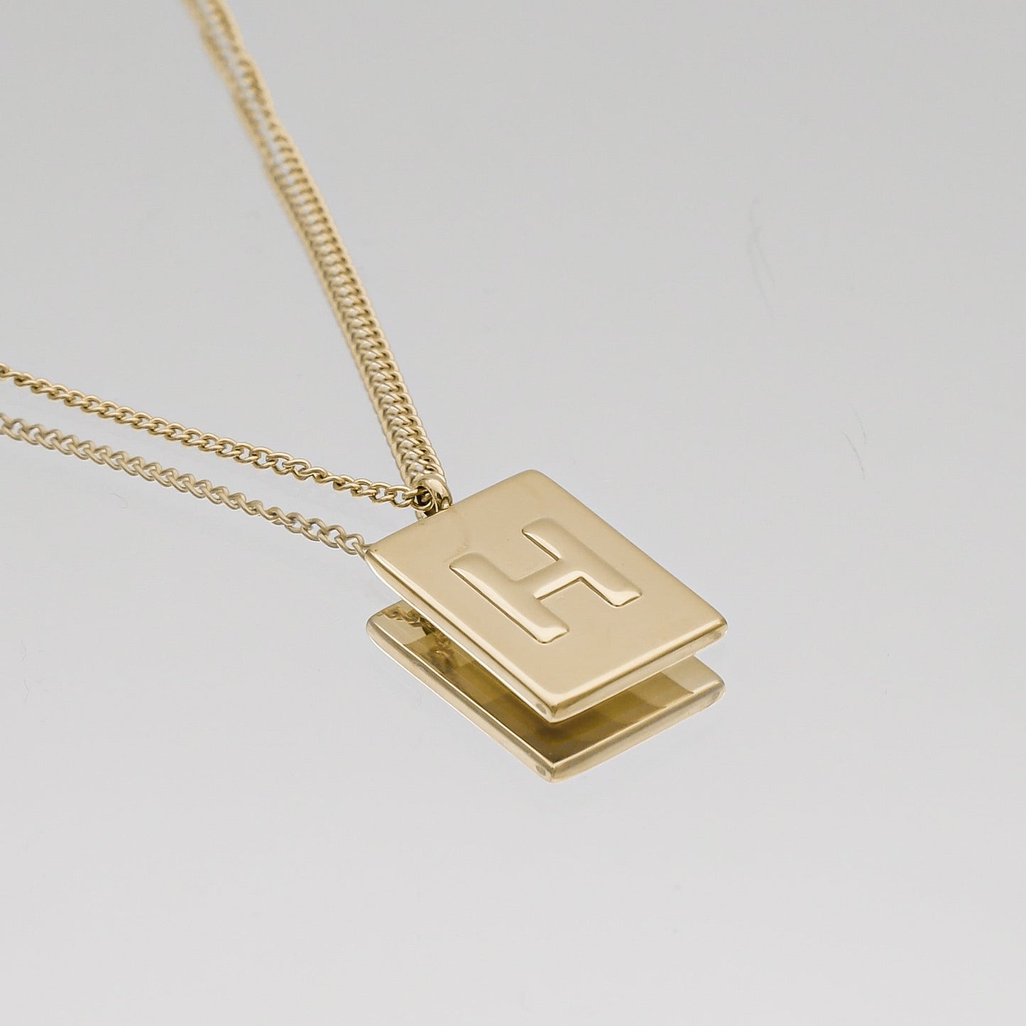 Athena Initial Tablet Necklace
