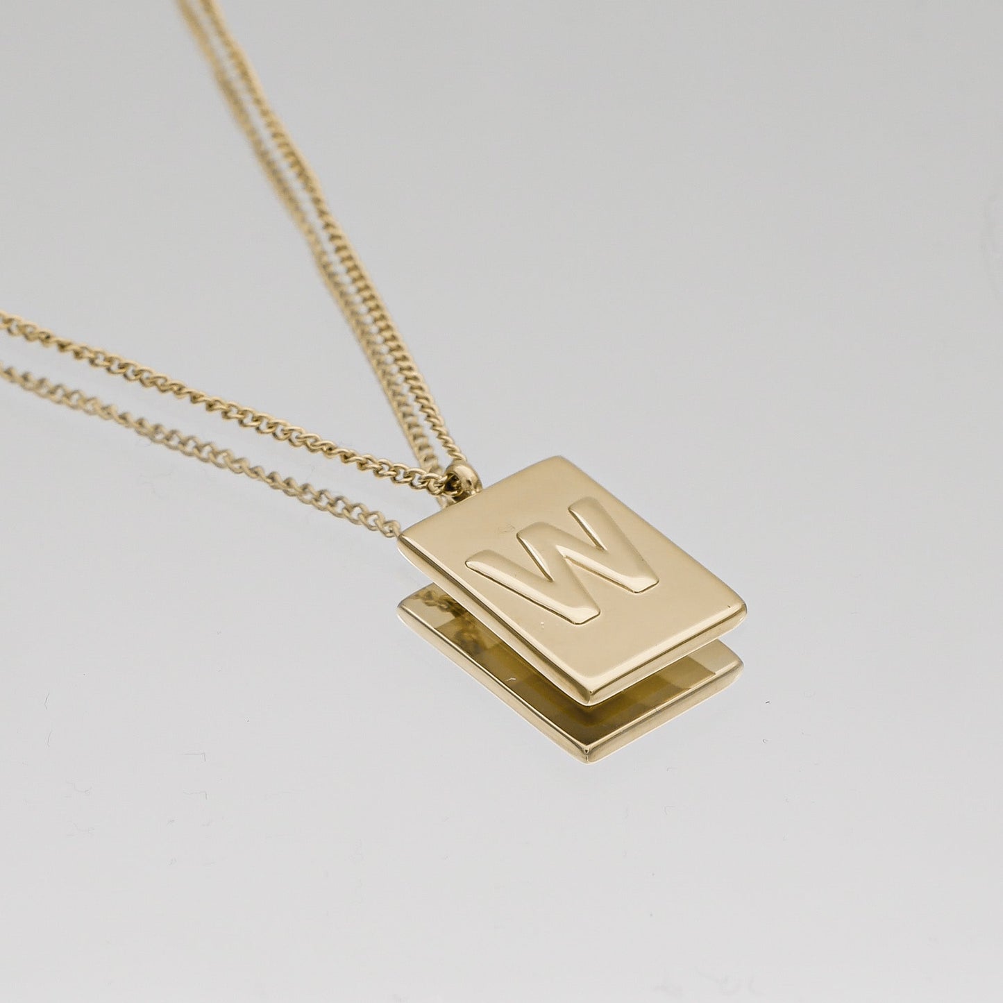 Athena Initial Tablet Necklace