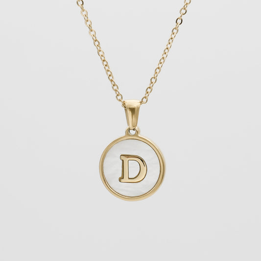 Ava Opal Initial Necklace