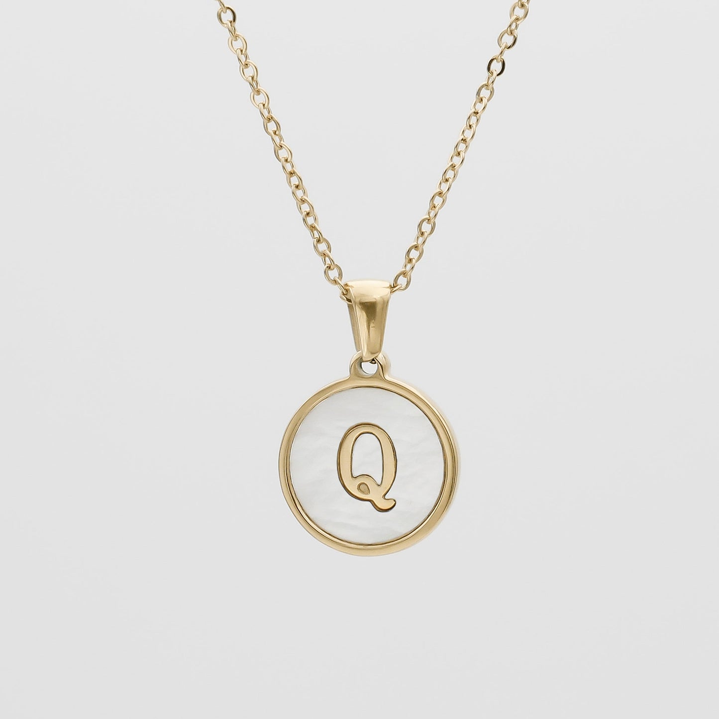 Ava Opal Initial Necklace