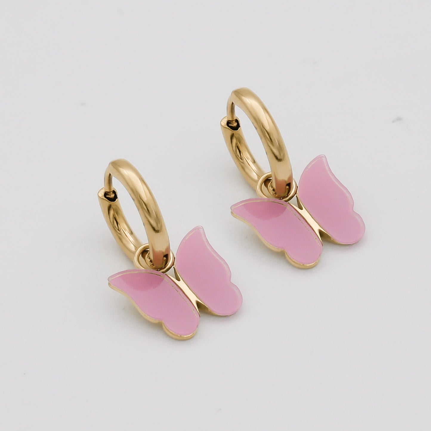 Butterfly Huggie Earrings