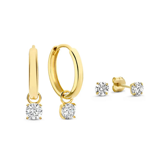 Krizalyssa | Orecchini a pendente in diamante in oro 18k