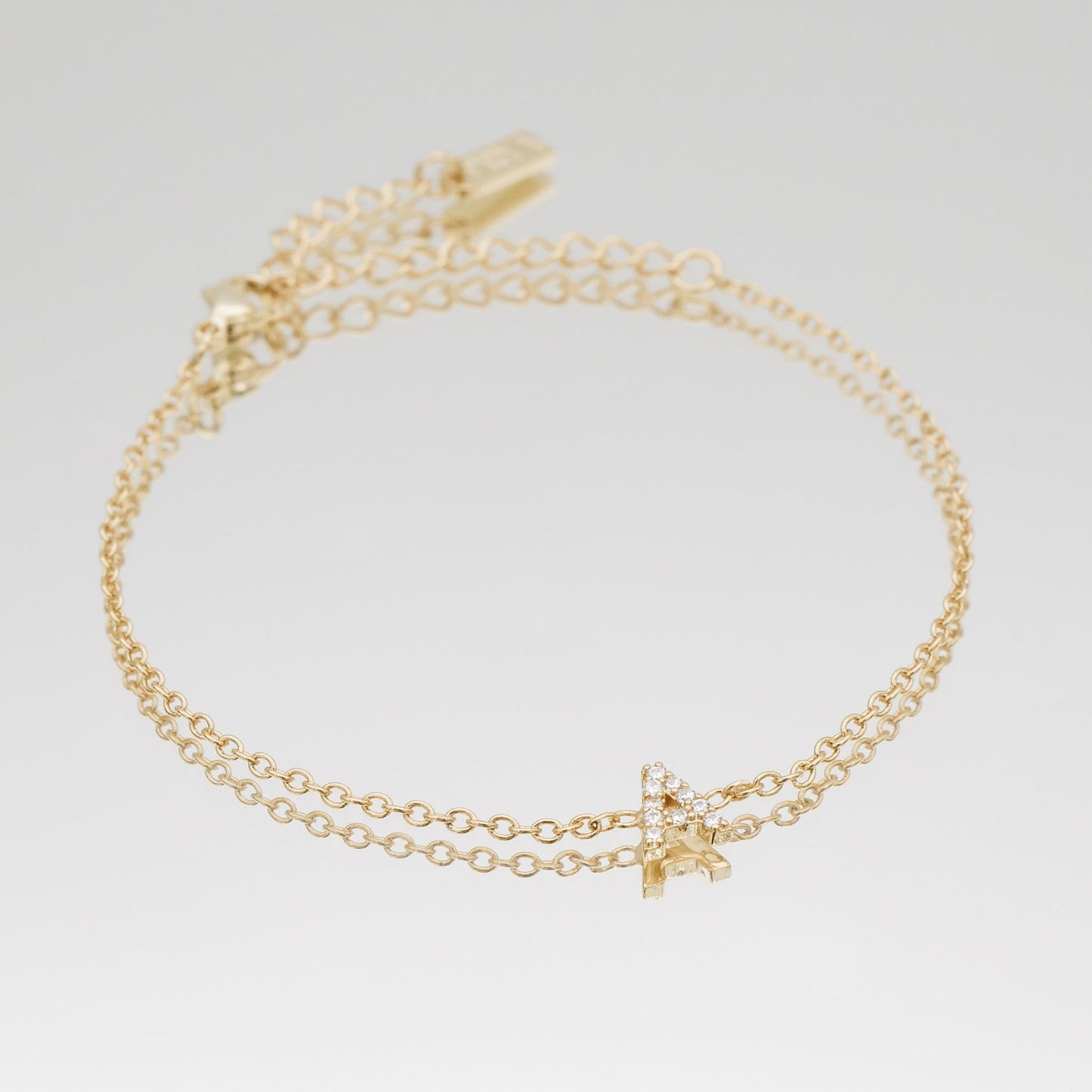 Lana icy initial bracelet