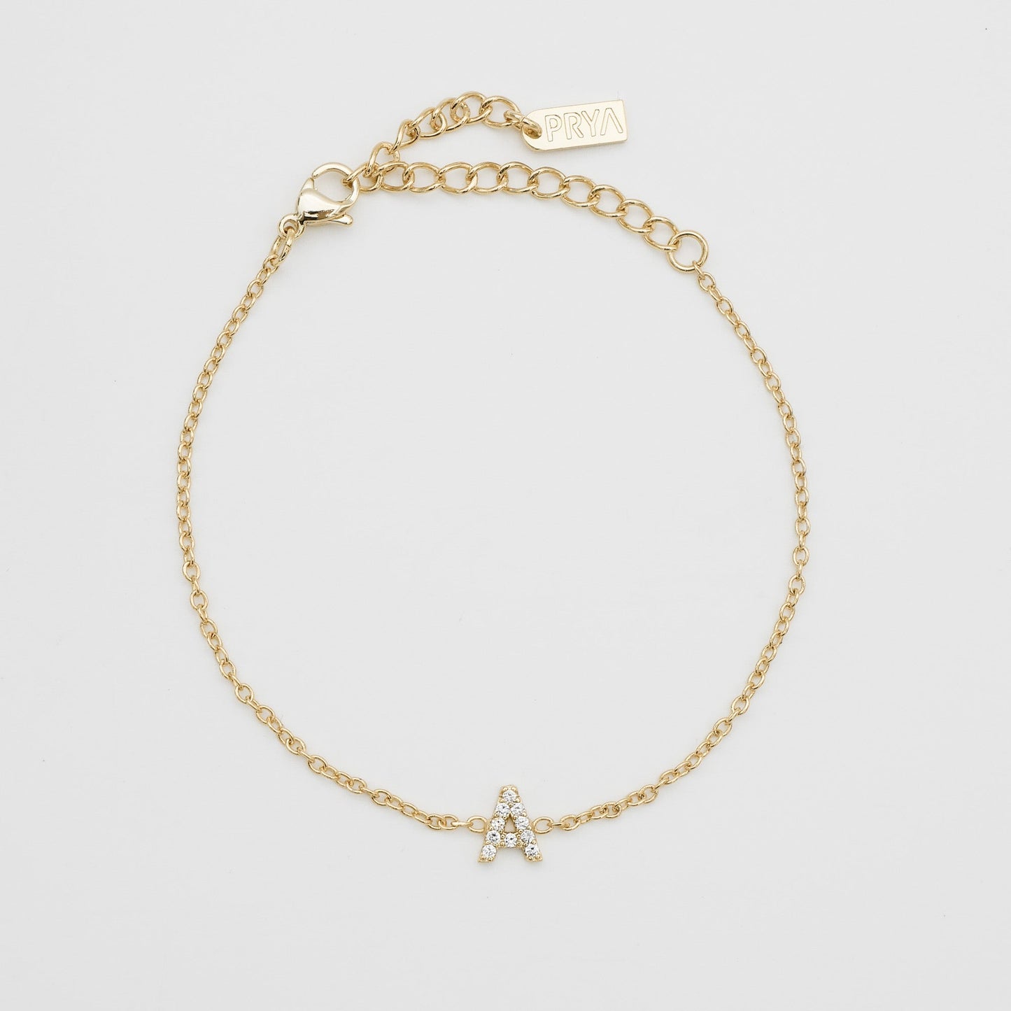 Lana icy initial bracelet