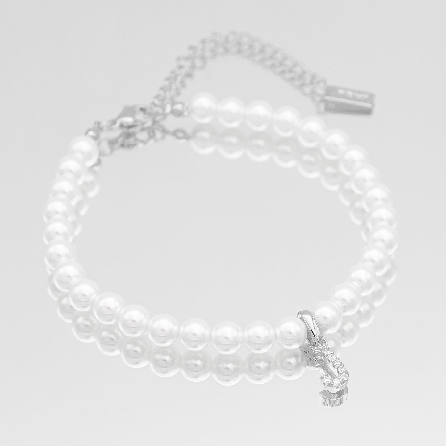 ICY Pearl Initial Anklet