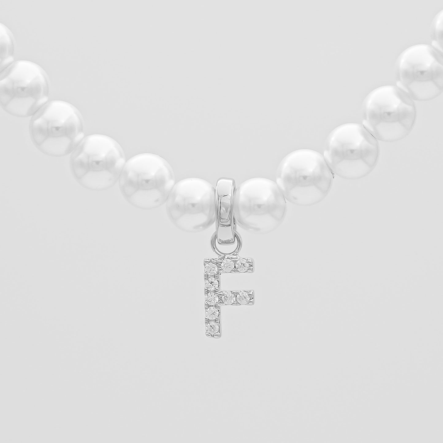 ICY Pearl Initial Necklace