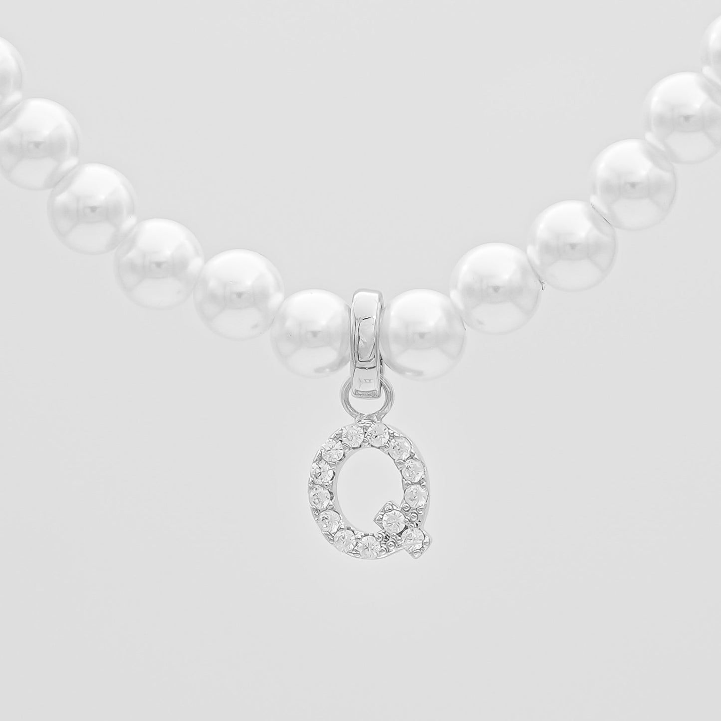 ICY Pearl Initial Necklace
