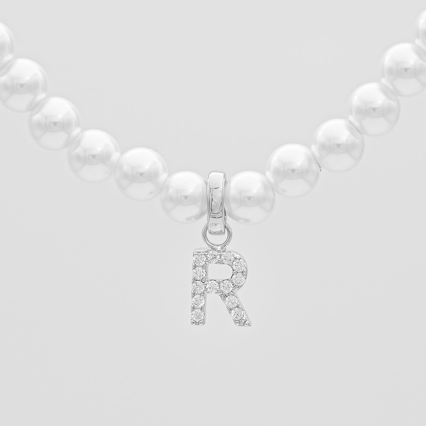 ICY Pearl Initial Necklace
