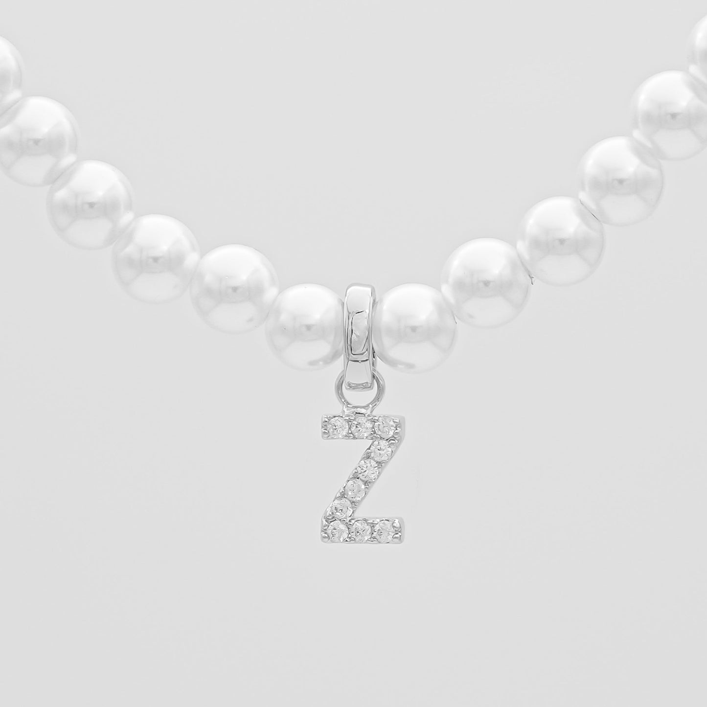 ICY Pearl Initial Necklace
