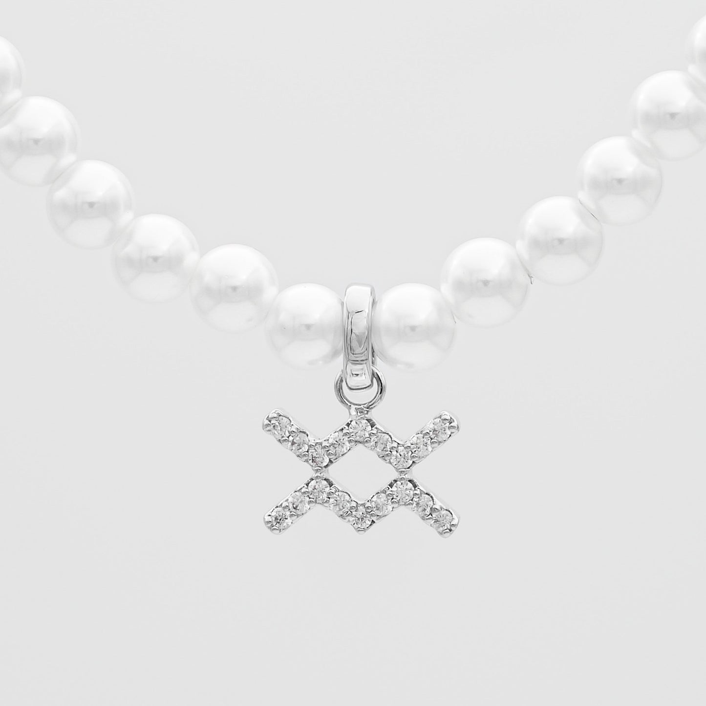 ICY Pearl Zodiac Necklace