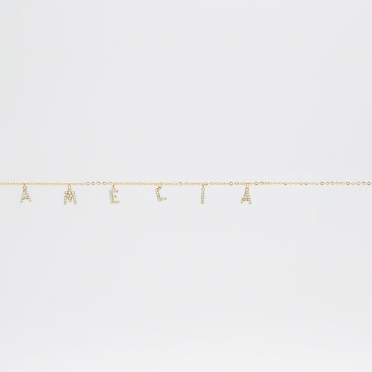 Nevada Custom Name Belly Chain