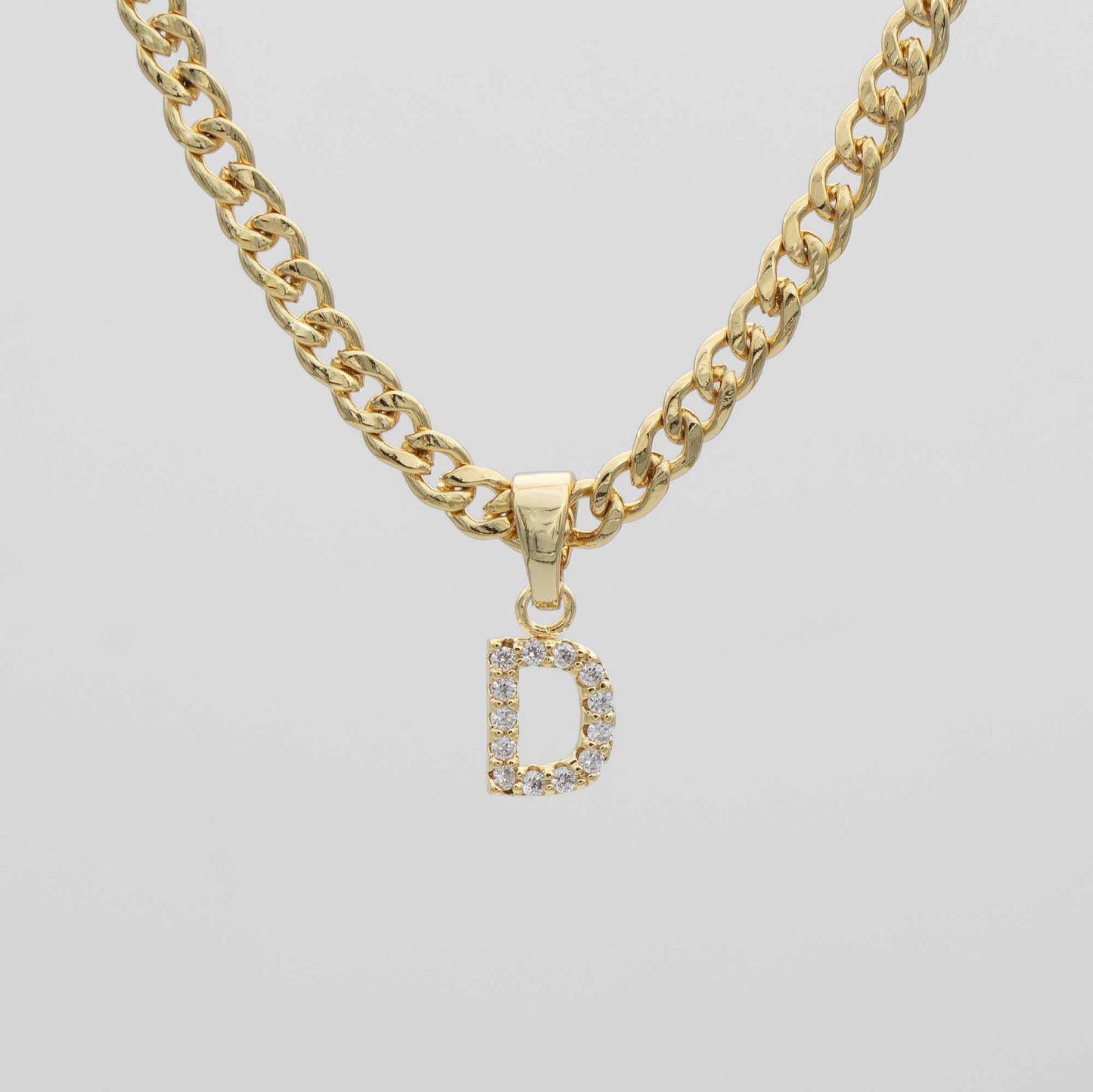 ICY Initial Necklace | Cuban
