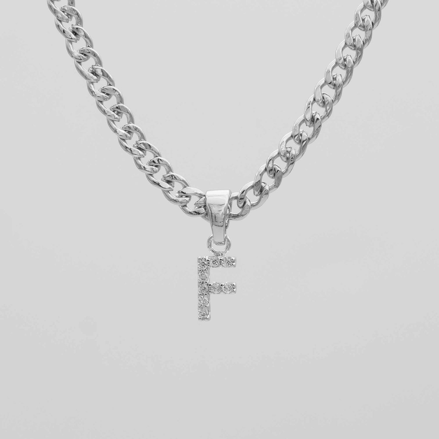 ICY Initial Necklace | Cuban