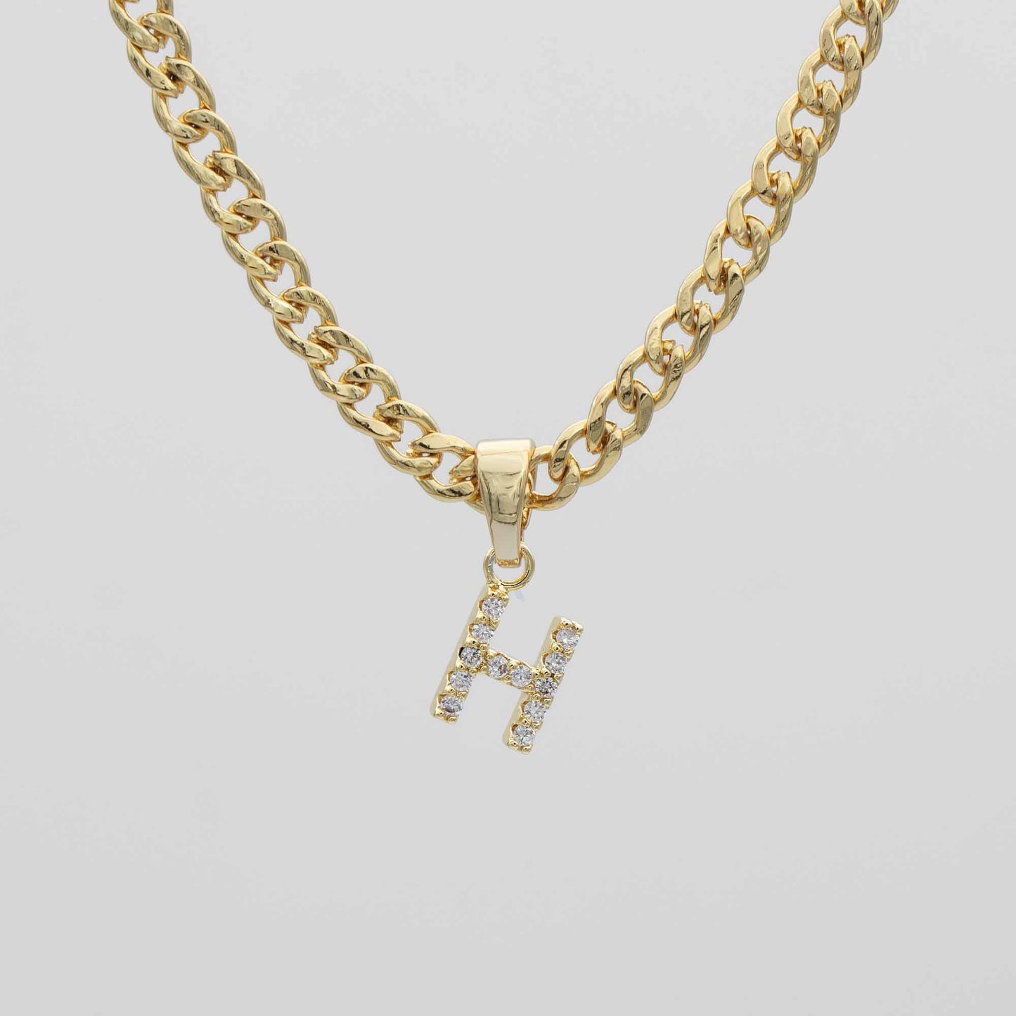 ICY Initial Necklace | Cuban
