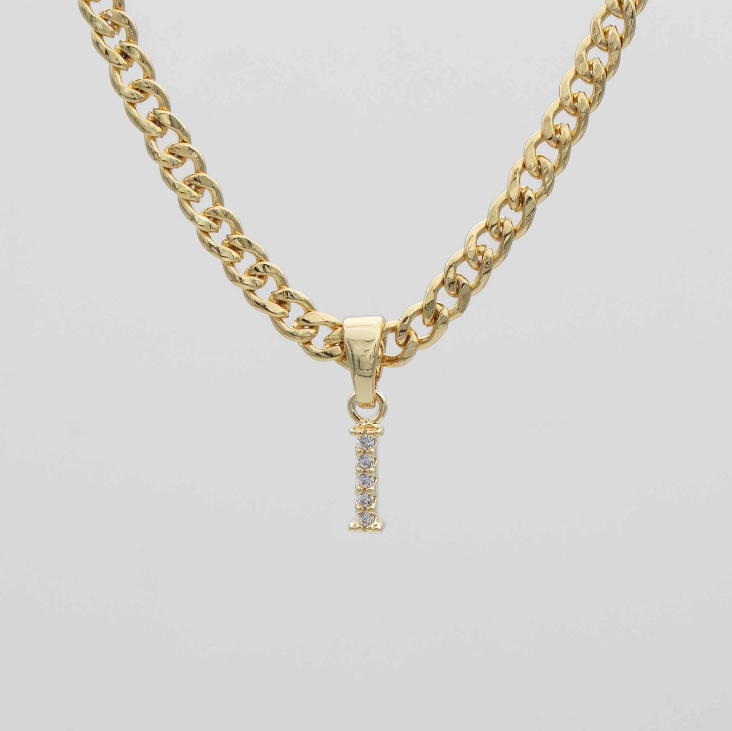ICY Initial Necklace | Cuban