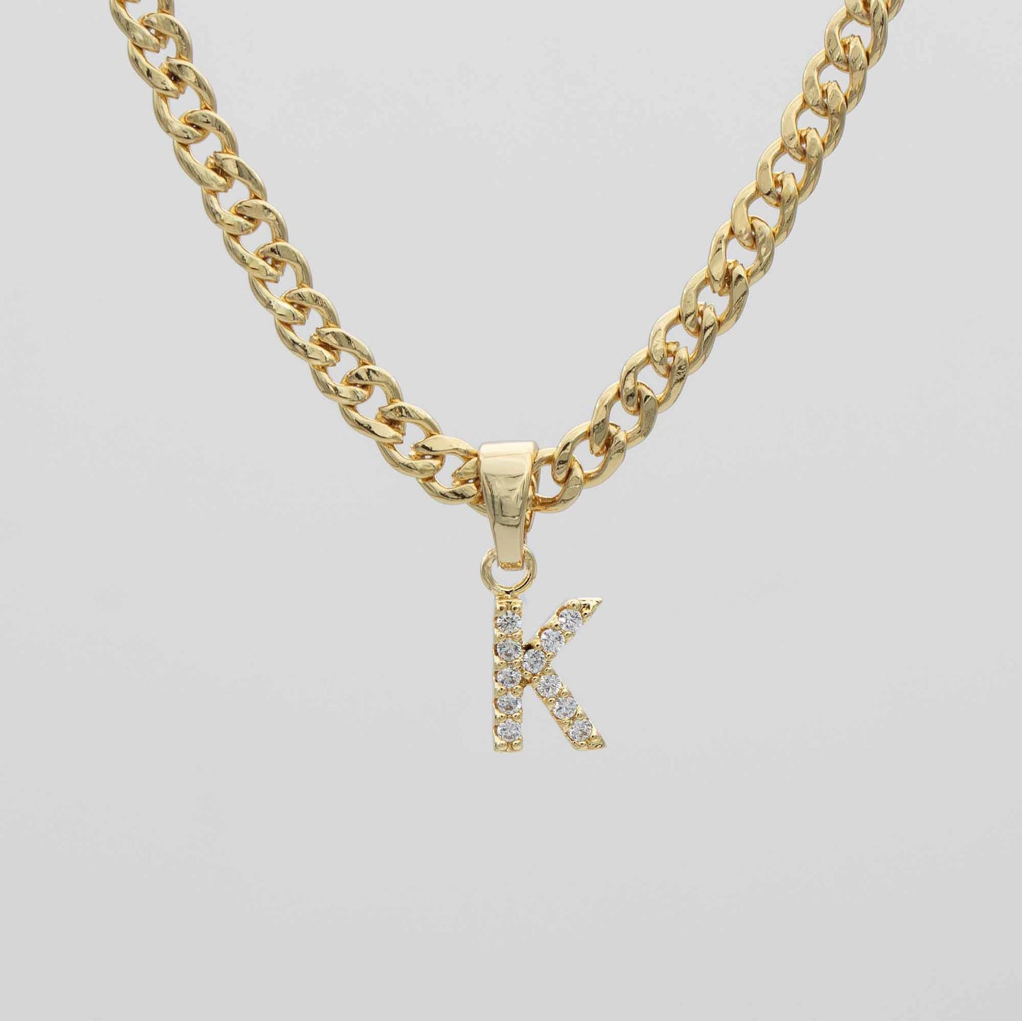 ICY Initial Necklace | Cuban