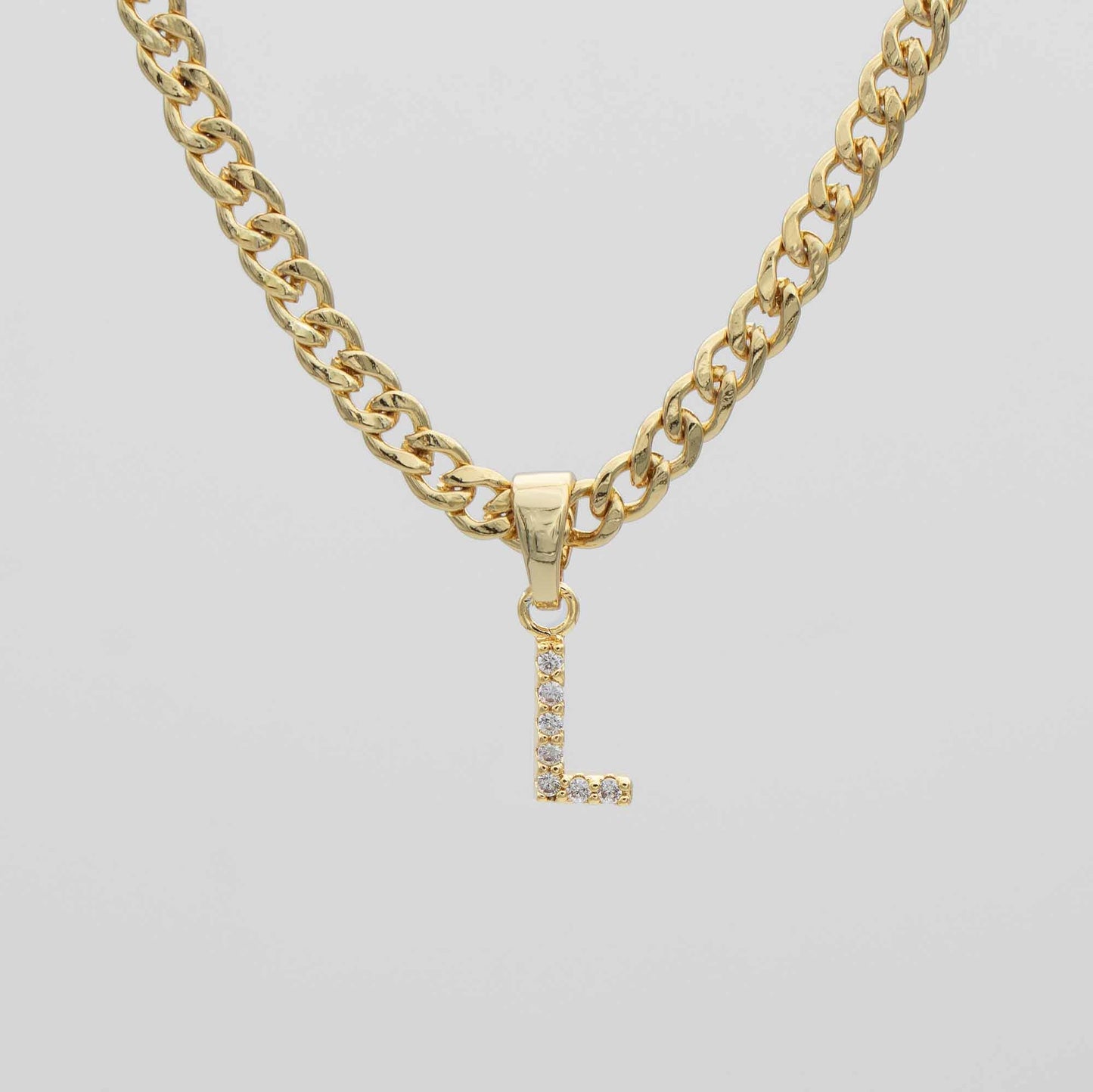 ICY Initial Necklace | Cuban