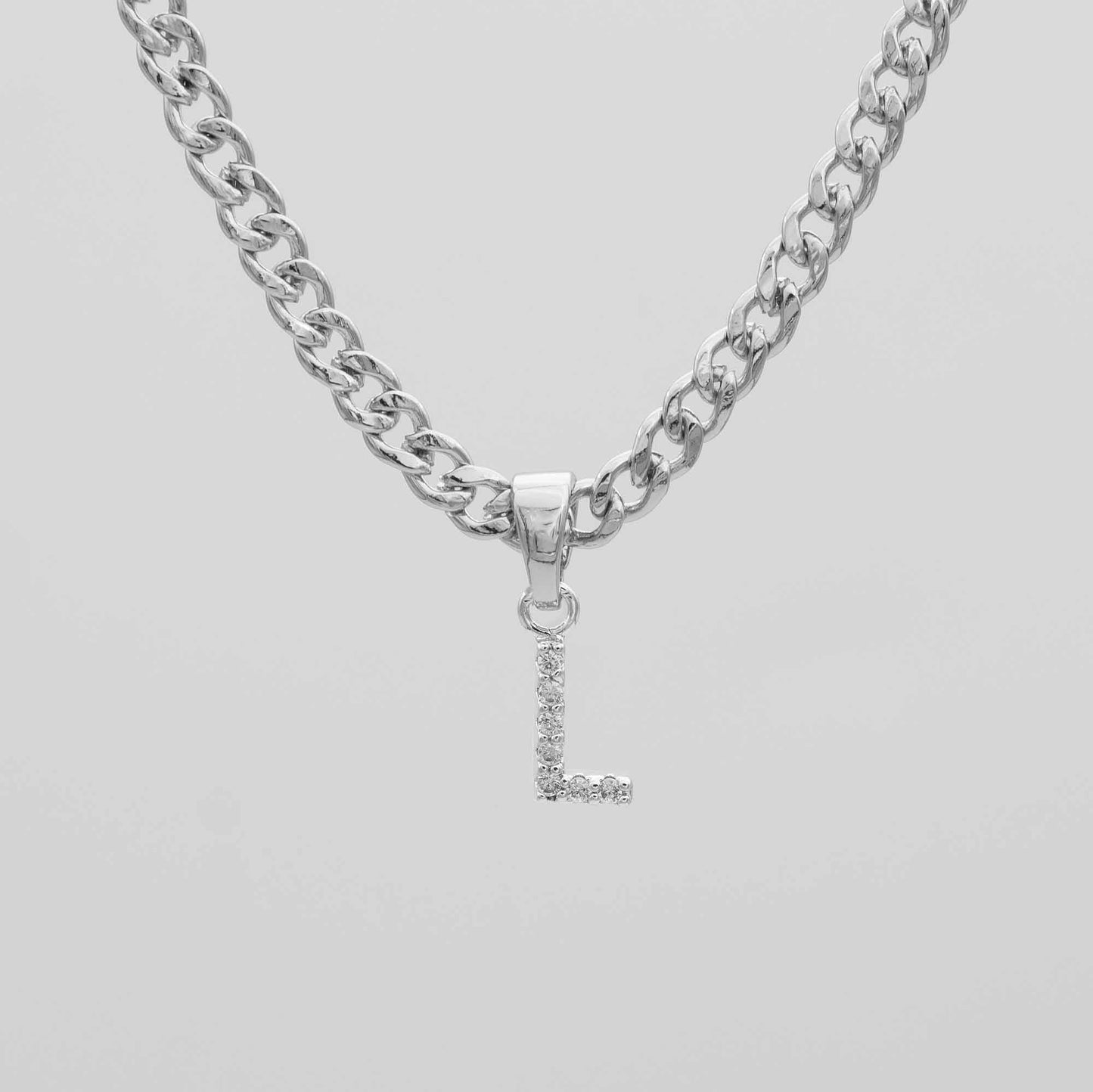 ICY Initial Necklace | Cuban