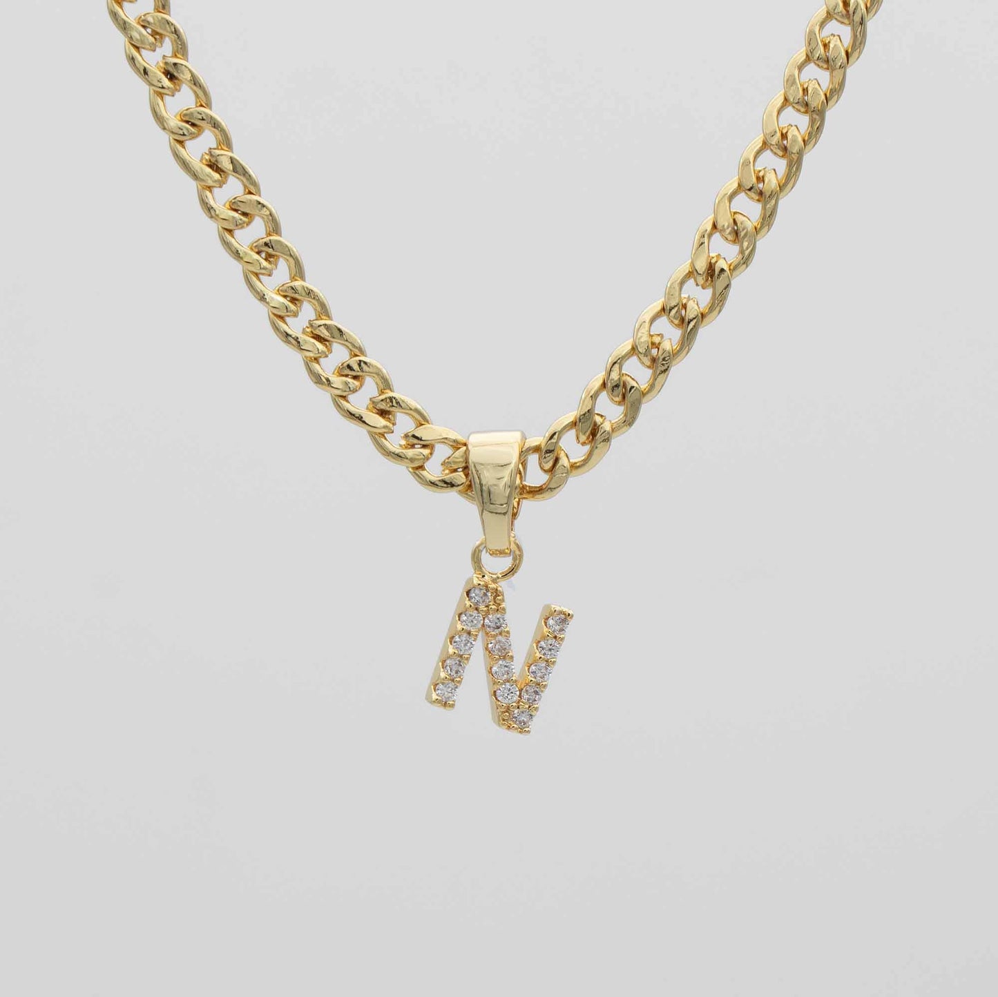 ICY Initial Necklace | Cuban